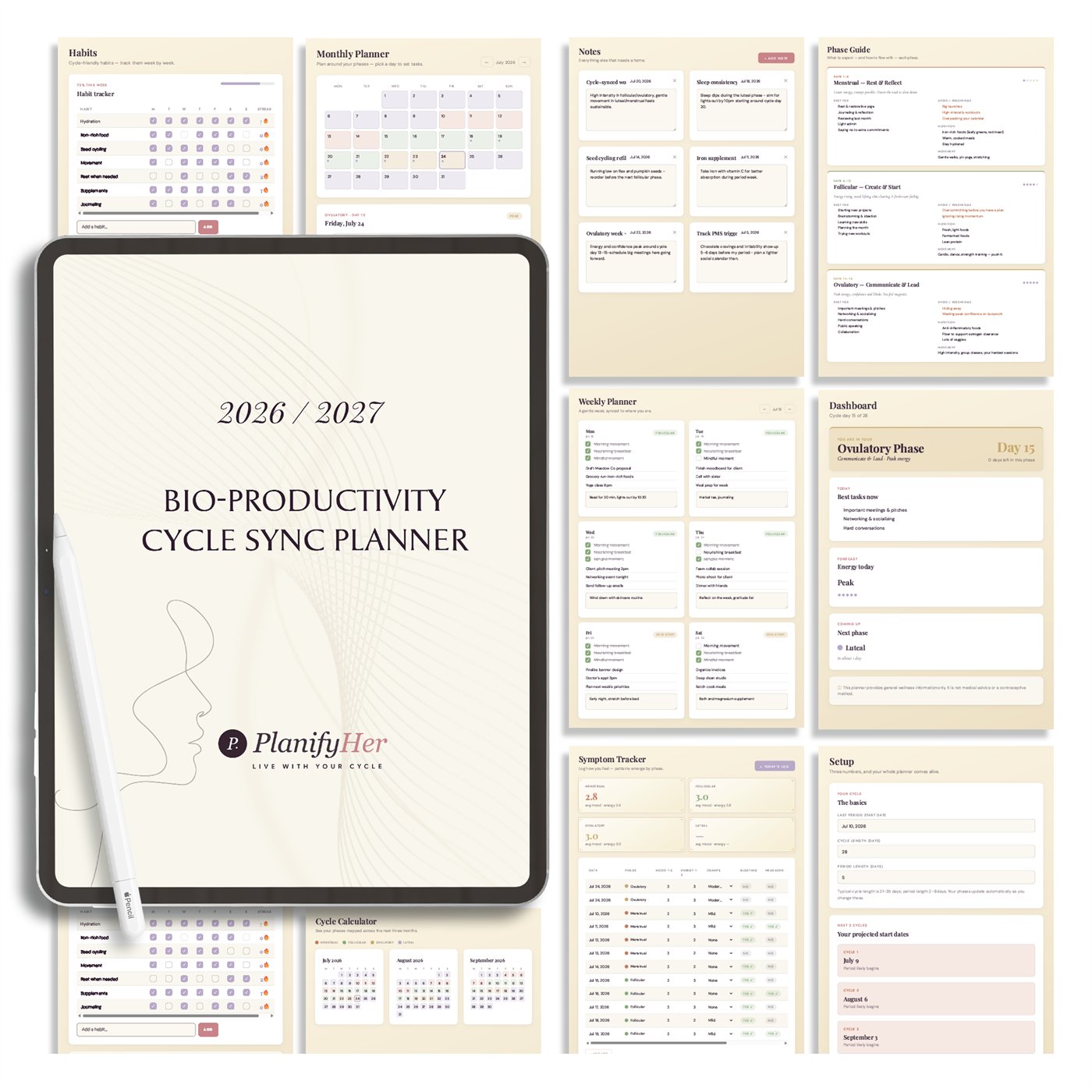 Bio-Productivity Cycle Sync Planner™ product preview 4 of 10