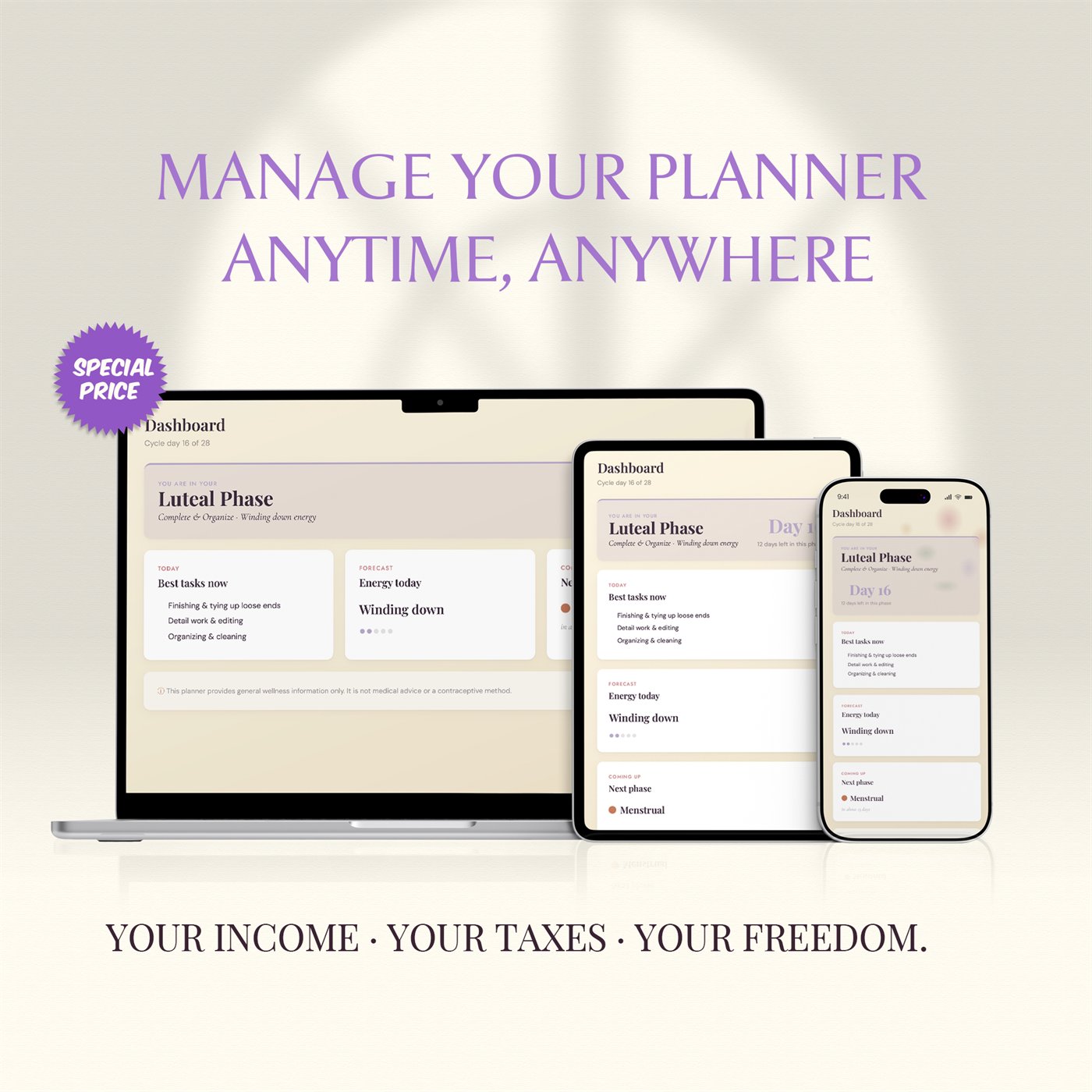 Bio-Productivity Cycle Sync Planner™ product preview 7 of 10