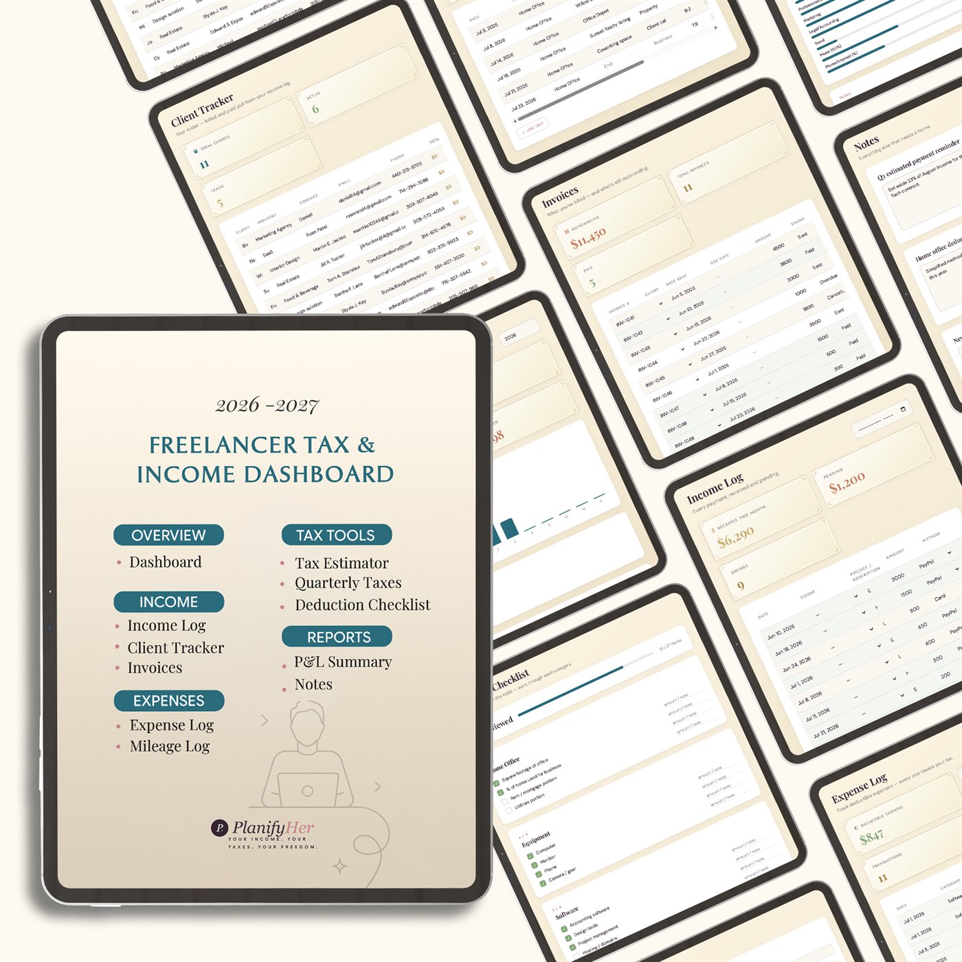 Freelancer Tax & Income Dashboard™ product preview 3 of 10