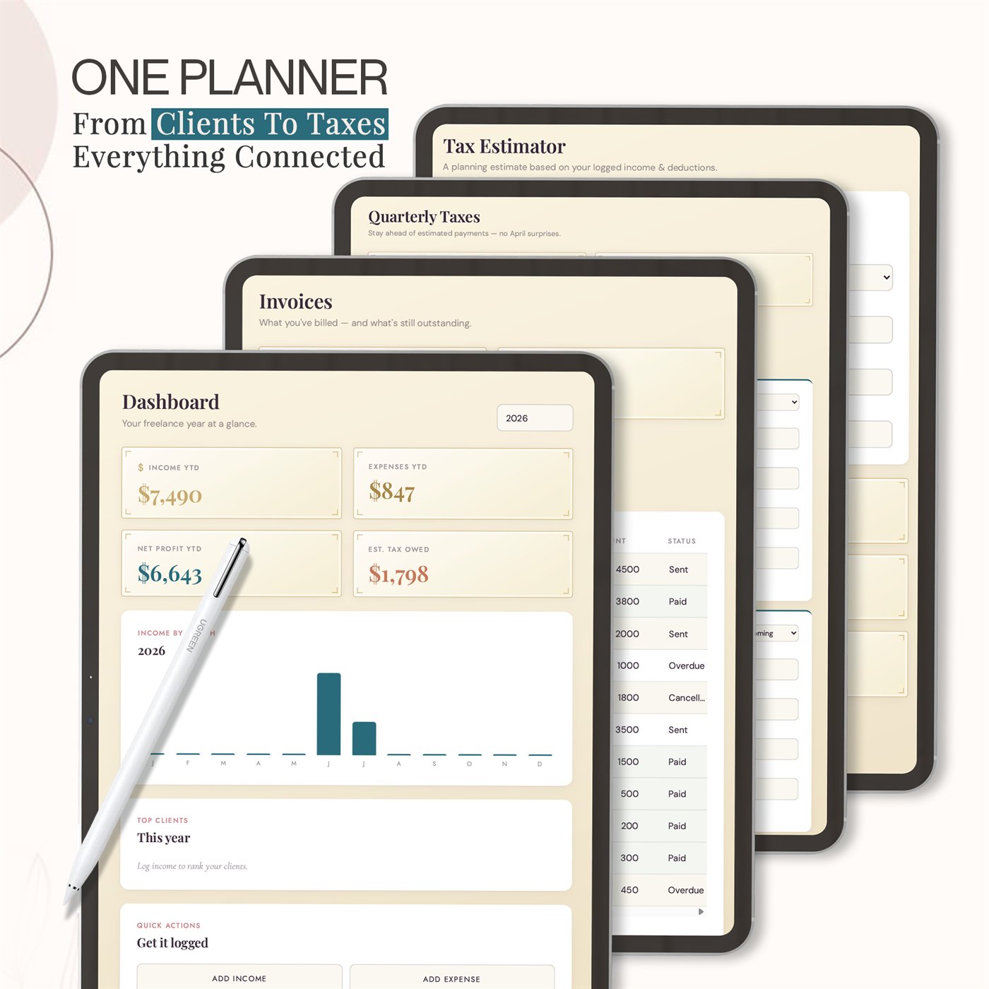 Freelancer Tax & Income Dashboard™ product preview 5 of 10