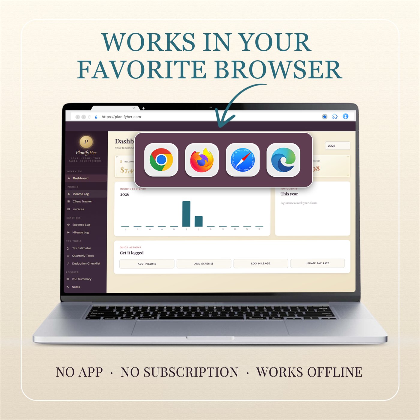 Freelancer Tax & Income Dashboard™ product preview 8 of 10
