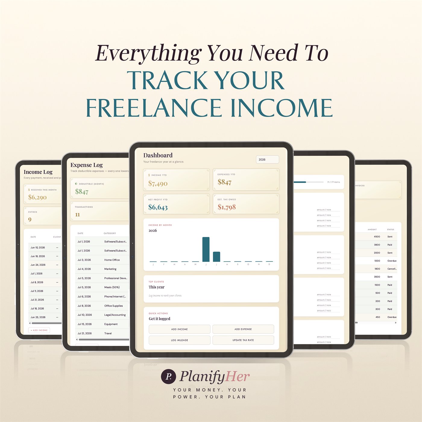 Freelancer Tax & Income Dashboard™ product preview 10 of 10