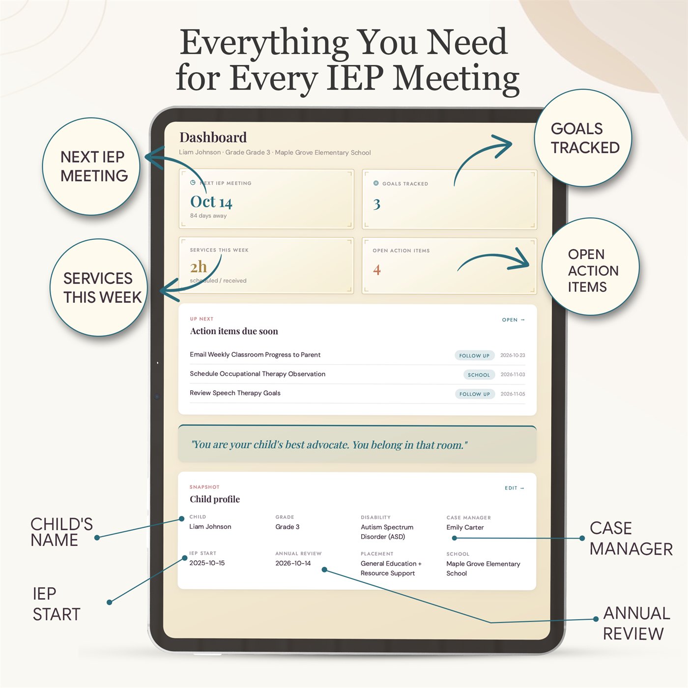 IEP Meeting Advocacy Binder™ product preview 2 of 10