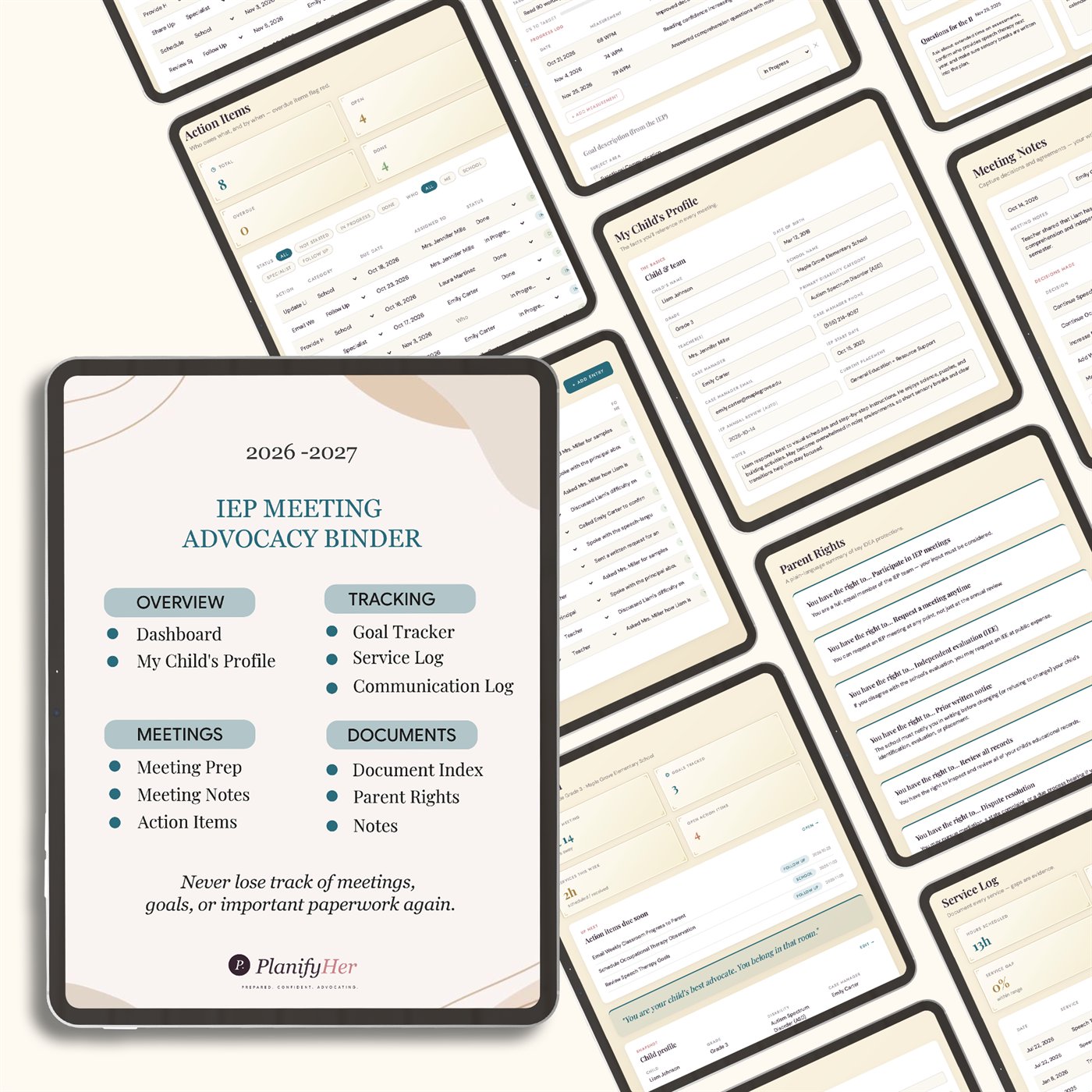 IEP Meeting Advocacy Binder™ product preview 3 of 10