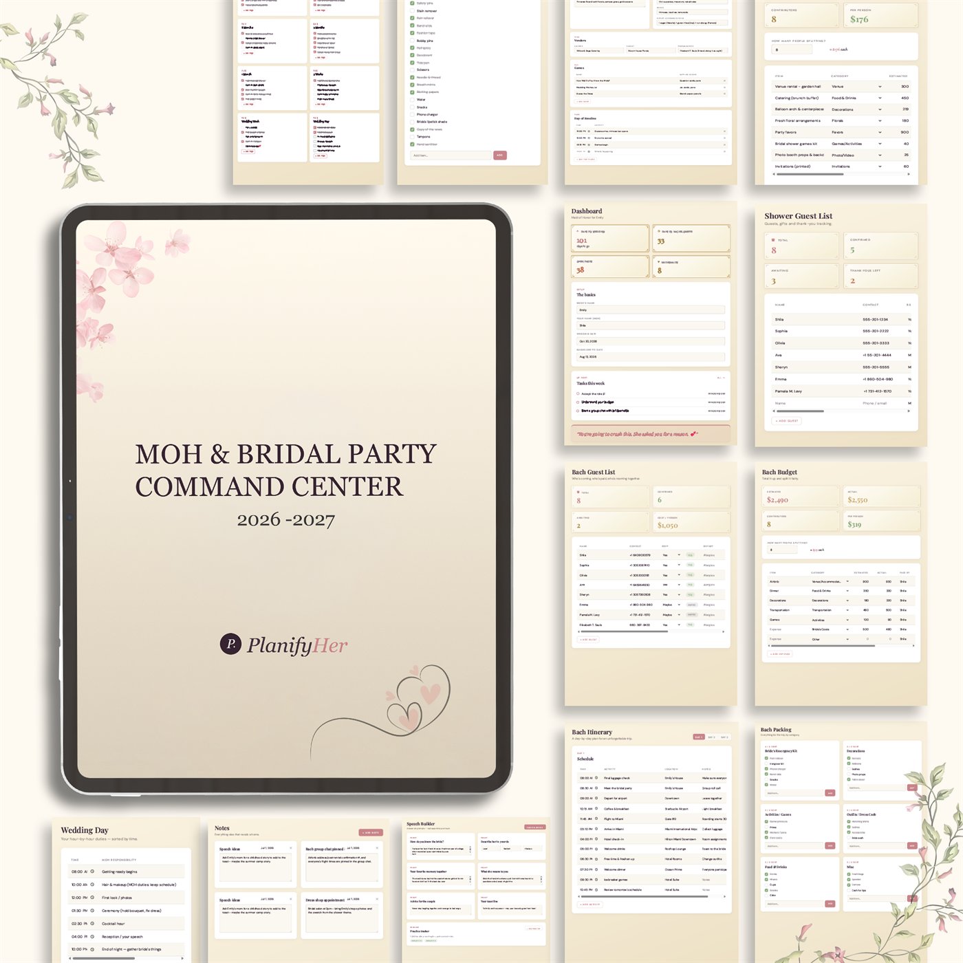 MOH & Bridal Party Command Center™ product preview 5 of 10