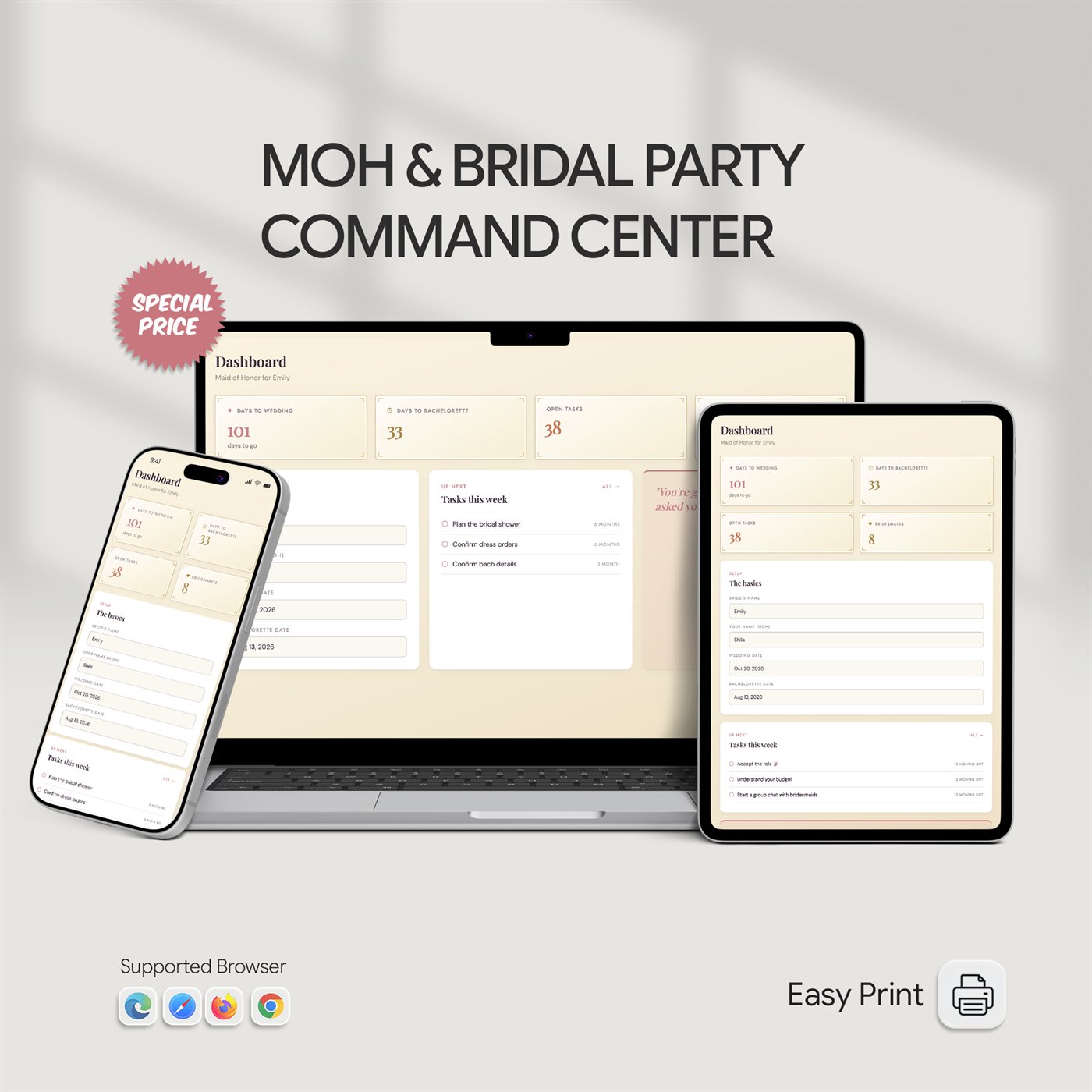 MOH & Bridal Party Command Center™ product preview 6 of 10