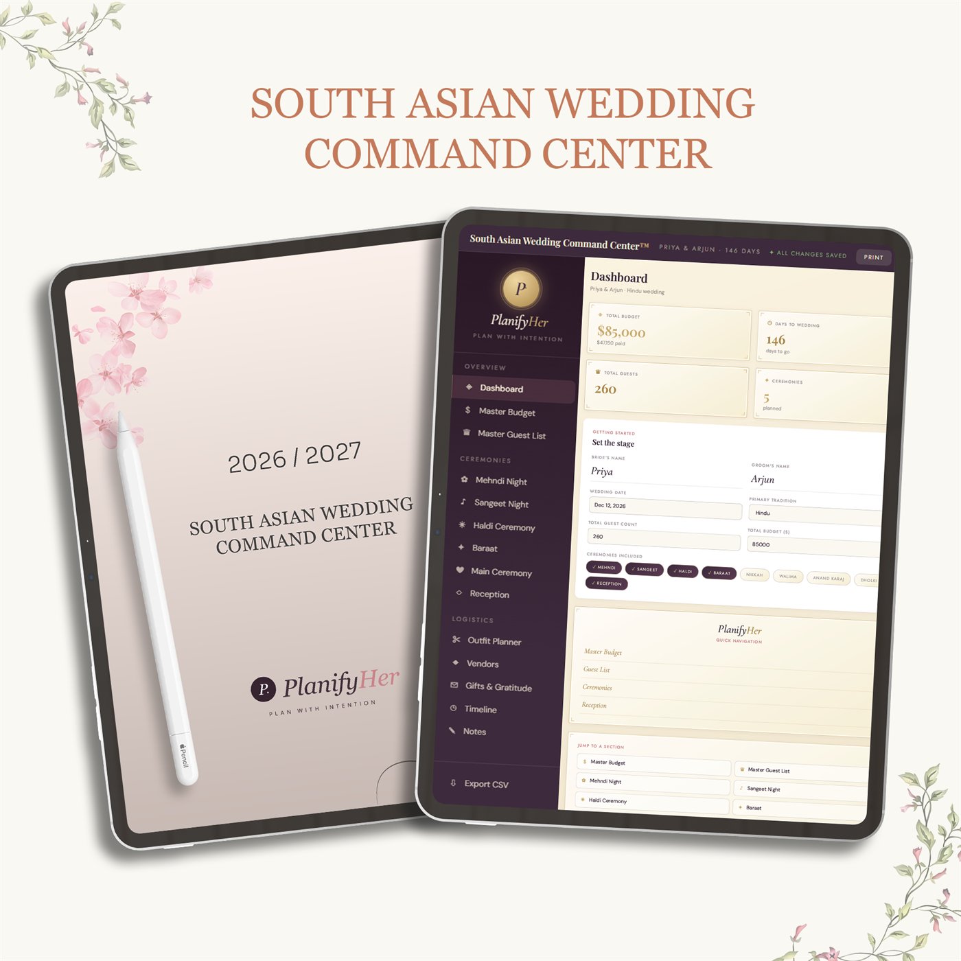 South Asian Wedding Command Center™ product preview 1 of 10