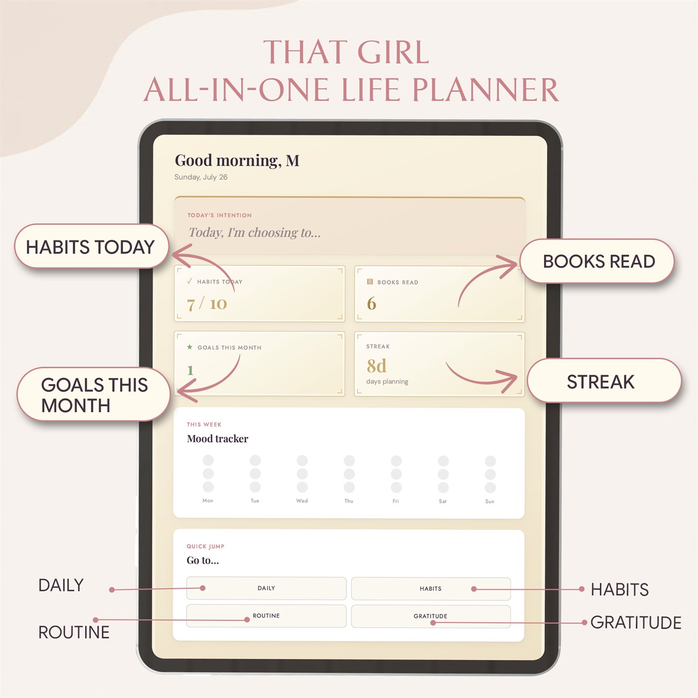 That Girl All-in-One Life Planner™ product preview 2 of 10