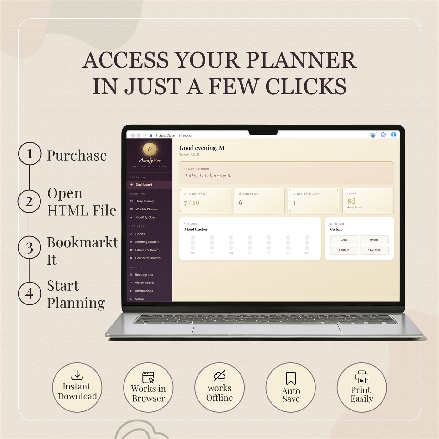 That Girl All-in-One Life Planner™ product preview 10 of 10