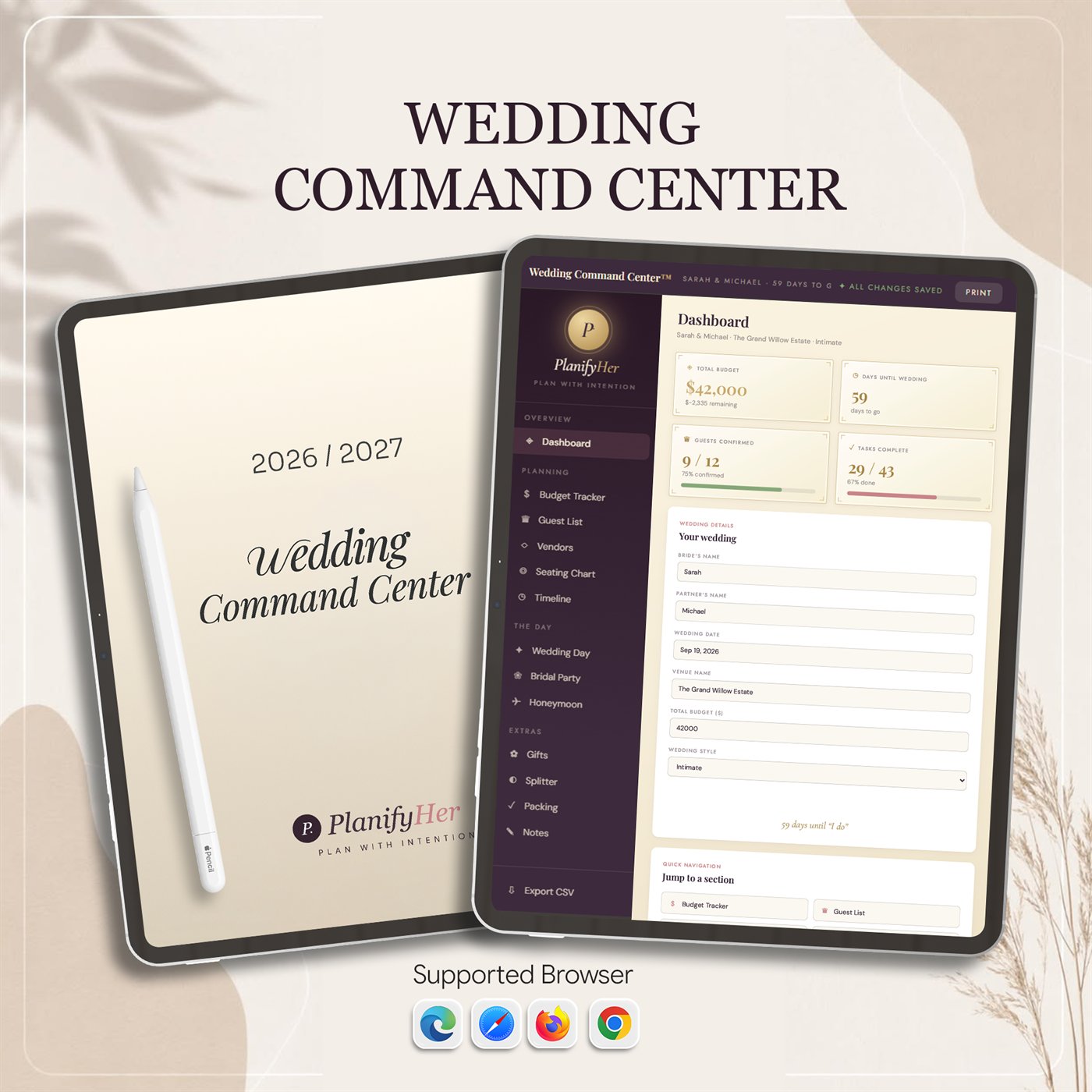 Wedding Command Center™ enlarged product preview