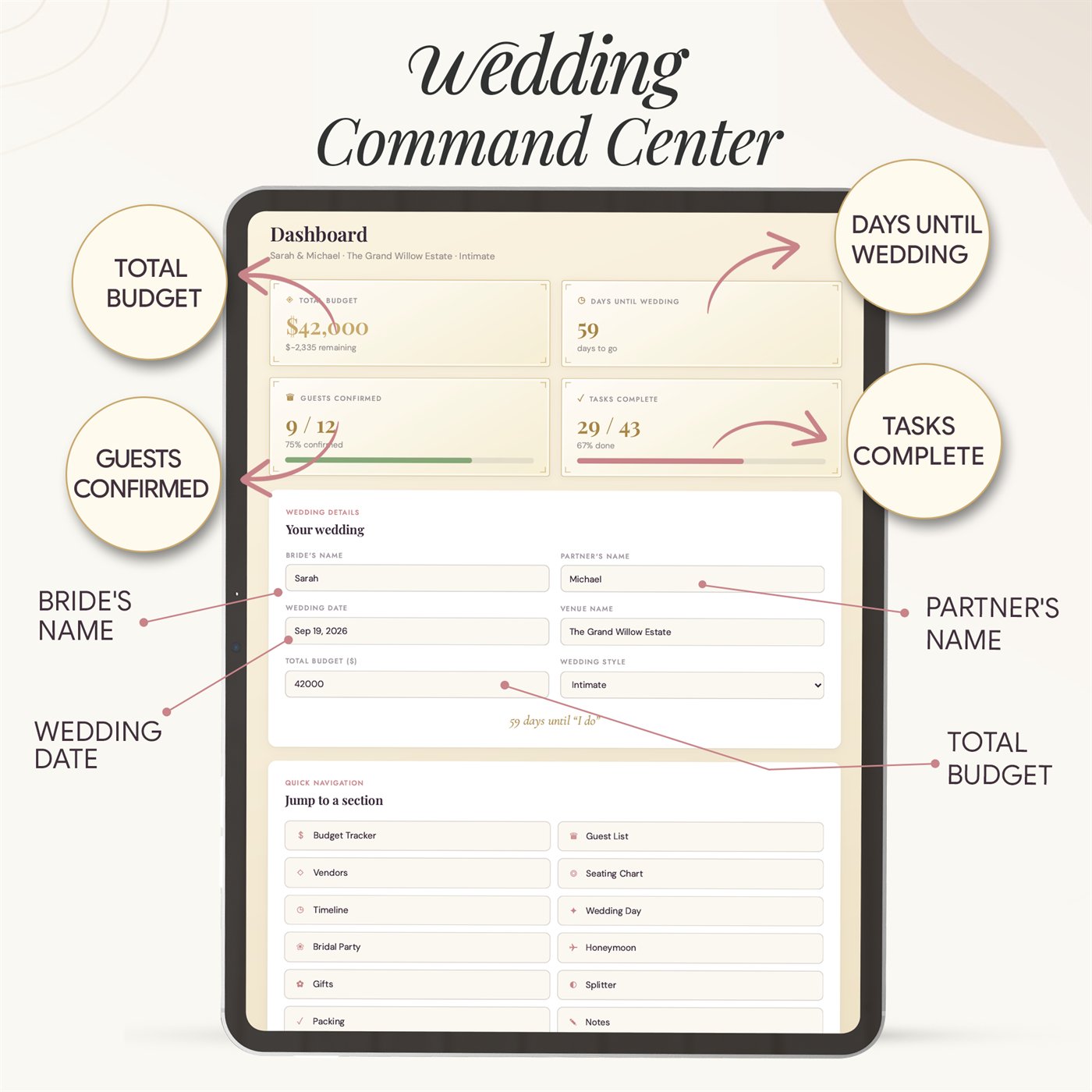 Wedding Command Center™ product preview 2 of 11